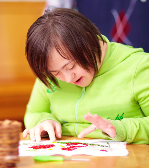 young woman busy with her activity